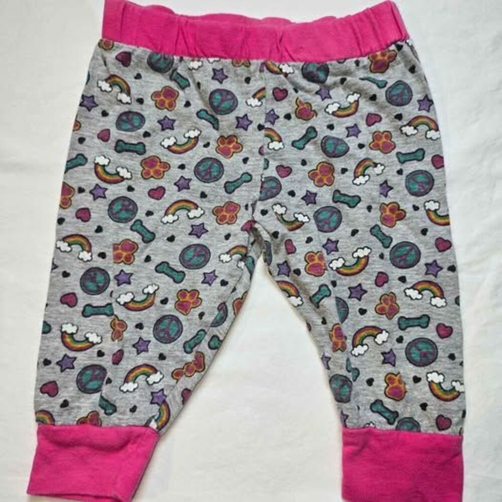 Nickeldeon 3-6 month baby pants rainbow peace sign